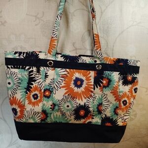 Thirty-One Multicolor Floral Tote Bag